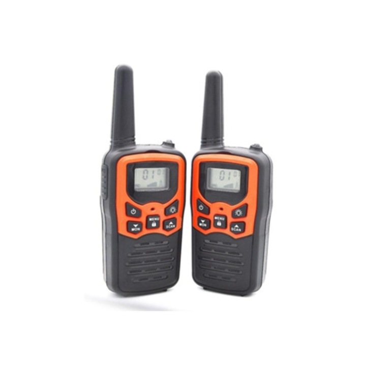 Walkie Talkie rádióállomások, 2 db, 5 mérföldes hatótávolság, felnőtteknek