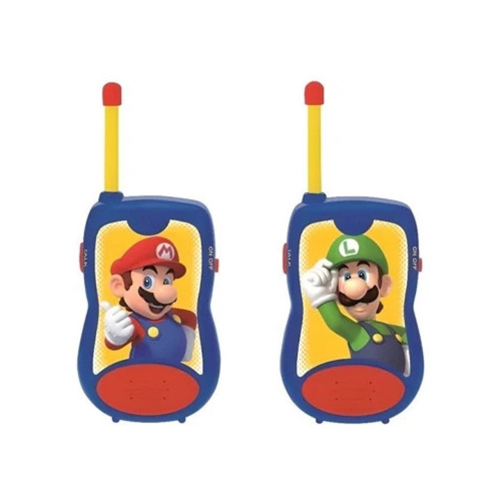Walkie-Talkie interactiv gyerekeknek Super Mario, 120 méter, szett