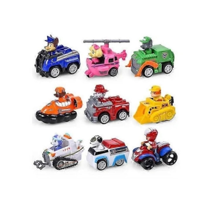 Turnul de observatie Paw Patrol, set cu vehicul si autobuz, jucarii interactive copii