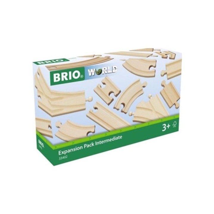 Set trenulete de jucarie Brio World 33402 Evolution, 16 sine Aquaforge