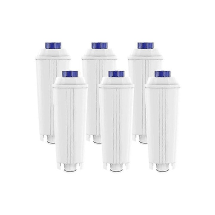 Set de 6 filtre pentru aparate de cafea DeLonghi Dlsc002, Aquaforge, activat