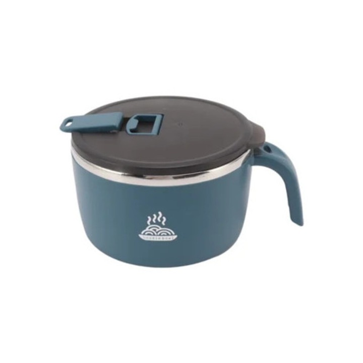 900 ml-es kék rozsdamentes acél tésztás tál