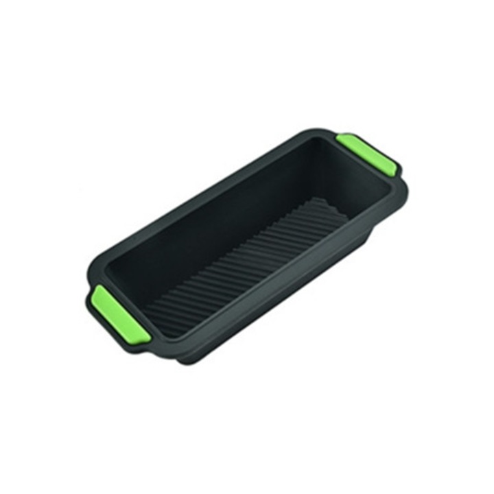 Tava de copt rectangulara din silicon, 29.2x12.8cm, antiaderenta