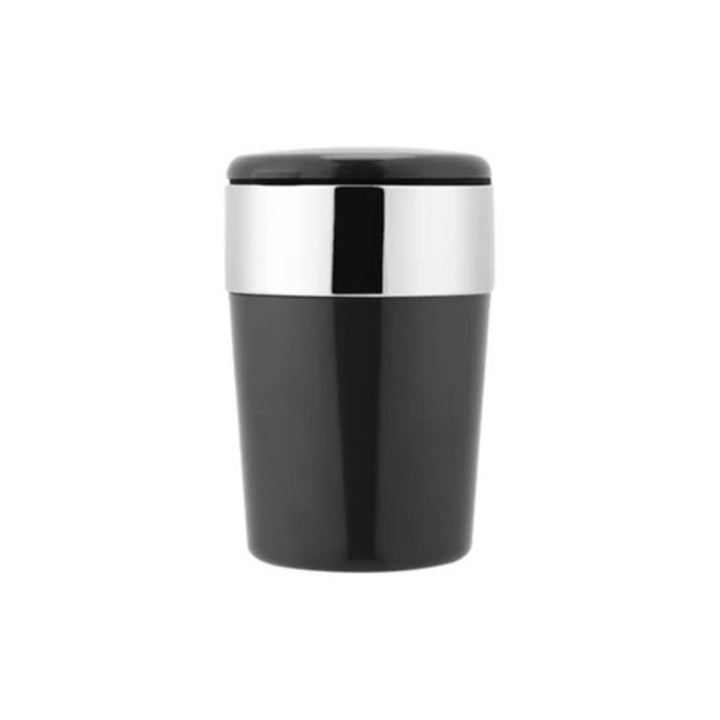 Cenusiera portabila pentru masina cu lumina LED, indicator LED auto incorporat pentru utilizare fara fum, cenusiera multifunctionala cu design bun de etansare, material