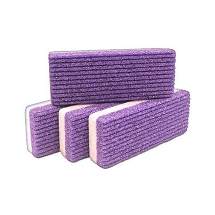 Pile cosmetice, piatra ponce sintetica, design dual-higienic, pentru indepartarea calusurilor