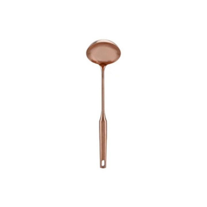 Polonic din Otel Inoxidabil Gourmets Choice, Finisaj Elegant Rose Gold, Tragere Avansata a Firului Asigura Durabilitatea, Material Ne-coroziv pentru
