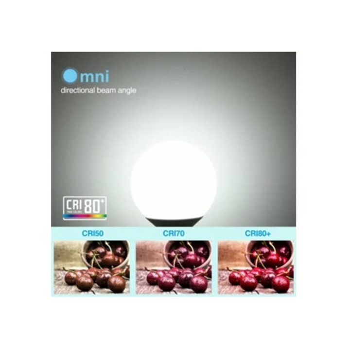 Bec LED Oglinda G25 de 5W, Stil Glob, Lumina Naturala de 5000K