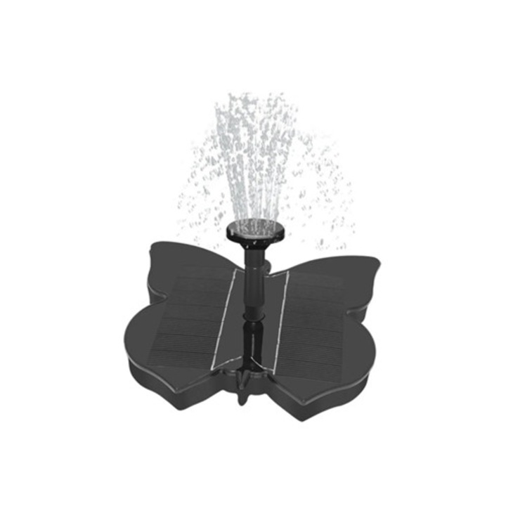 Fantana solara eleganta pentru gradina, ciubar pentru pasari in forma de trifoi, design ecologic, decor exterior