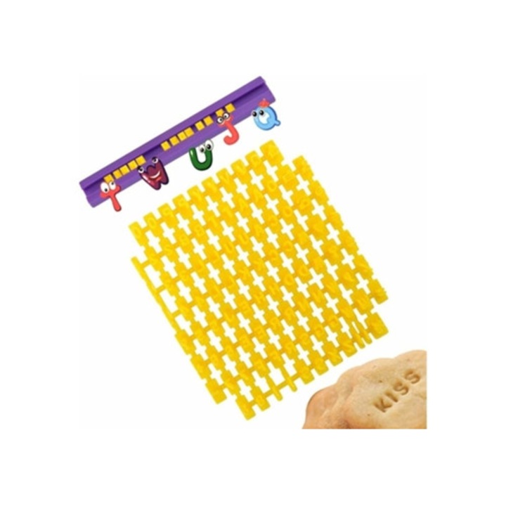 Forme prajituri set, taietor de biscuiti litere si numere, pentru prajituri mesaj, 10x5cm