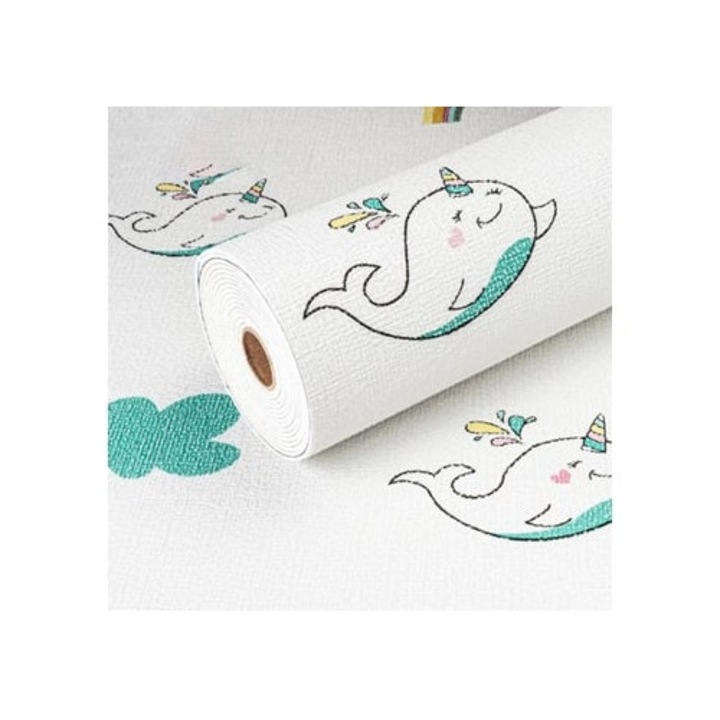 Tapet Texturat cu Autocolant Adeziv pentru Dormitoare Tapet Rezistent la Apa 50x280cm