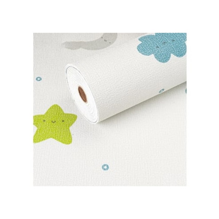 Texturált öntapadós tapéta, 50x280cm, falra és hálószobába, többszínű