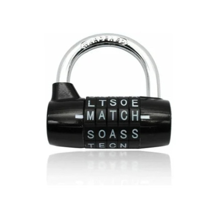 Lacat combinat 5 cifre, impermeabil, rezistent la rugina, set