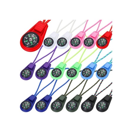 Set 18 busole mini supravietuire multicolore, busola de buzunar pentru ...