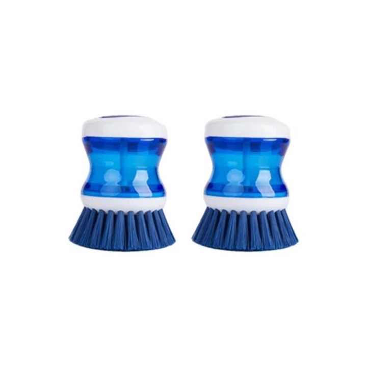 Curatator multifunctional pentru oale si tigai, Dozator de sapun, Instrument versatil pentru curatarea diverselor ustensile de bucatarie (2 bucati)