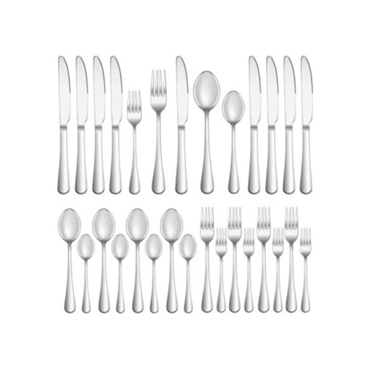 Evőeszközkészlet rozsdamentes acélból, elegáns design, prémium minőségű anyag, 16 darab