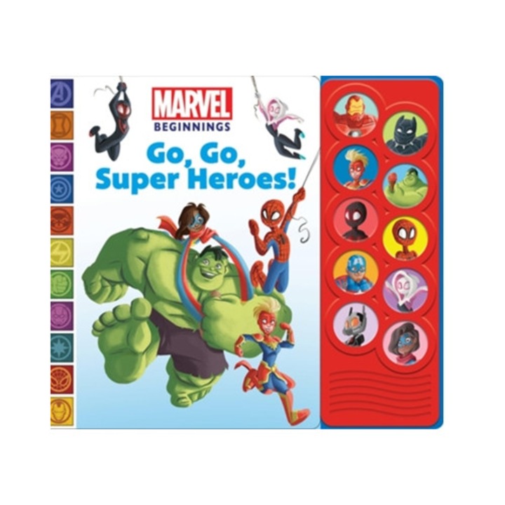 Marvel Beginnings Go Go Superheroes Sound Listen & Learn, Pi Kids