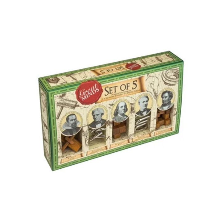 Set 5 jucarii inteligenta, Great Minds, Multicolor, 9ani+