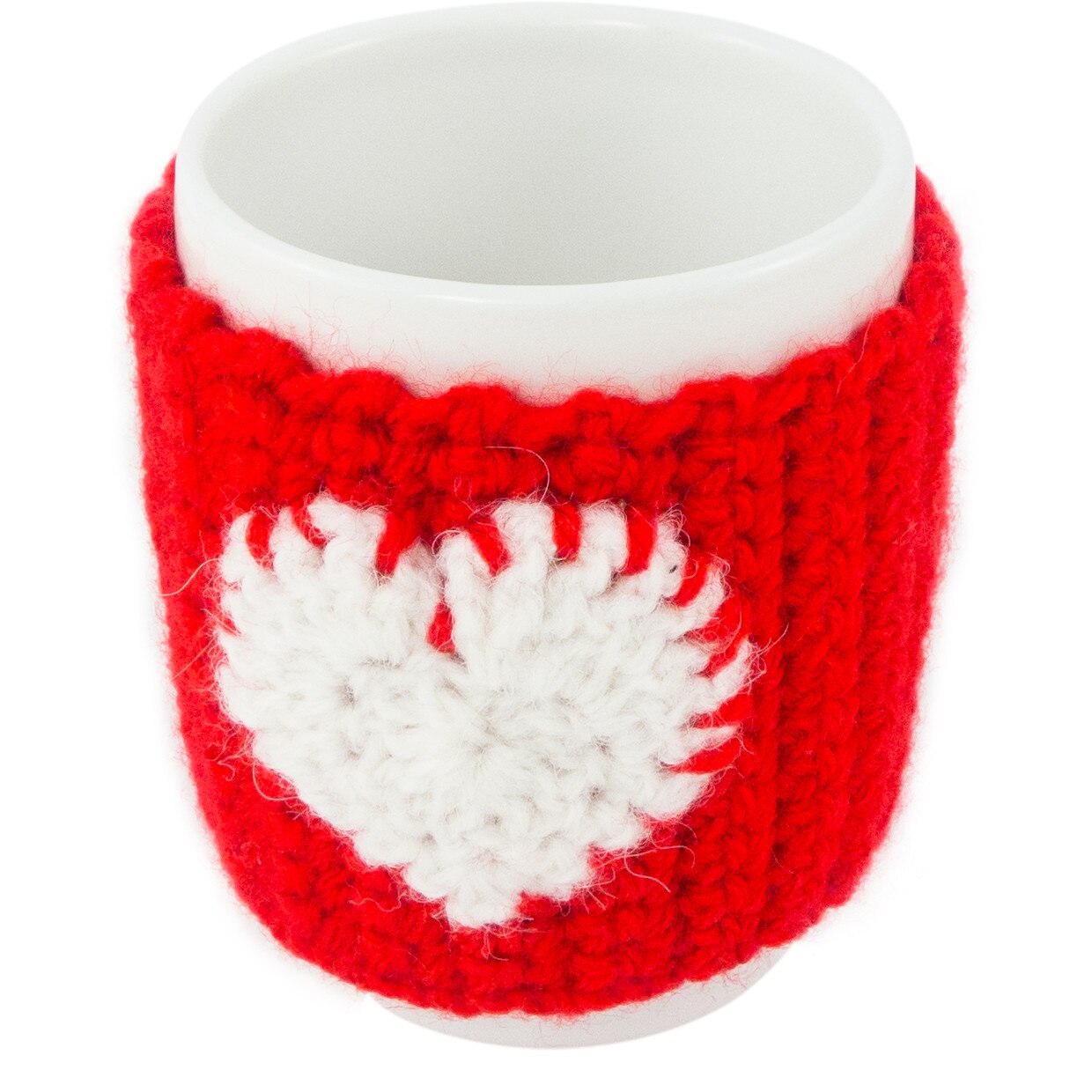 Cana cu inimioara crosetata