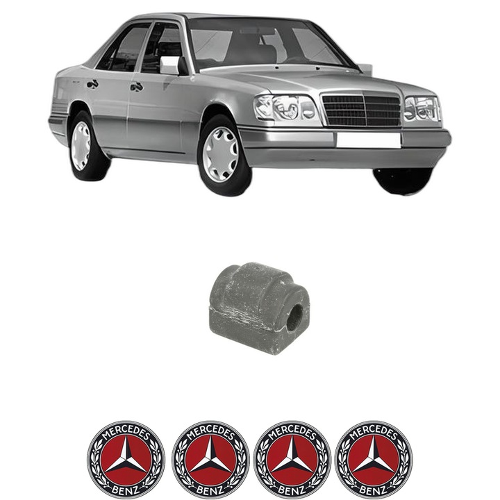 Bucsa bara stabilizatoare Spate Dreapta Stanga MERCEDES-BENZ 124 Saloon (W124) din 1984-1993, Auto, Febi, 4x Stickere auto cu MERCEDES-BENZ