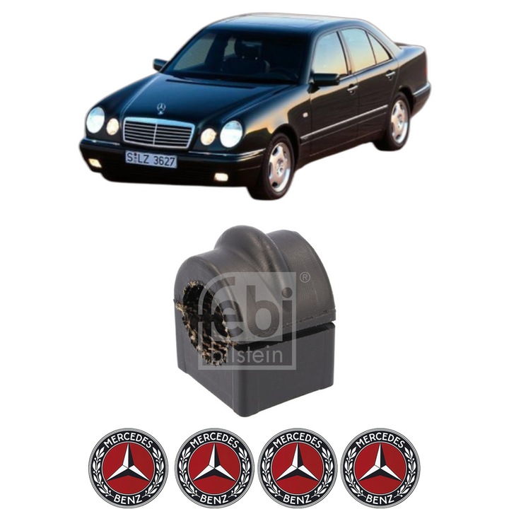 Bucsa bara stabilizatoare Spate Dreapta Stanga MERCEDES-BENZ E-CLASS (W210) din 1995-2002, Auto, Febi, 4x Stickere auto cu MERCEDES-BENZ