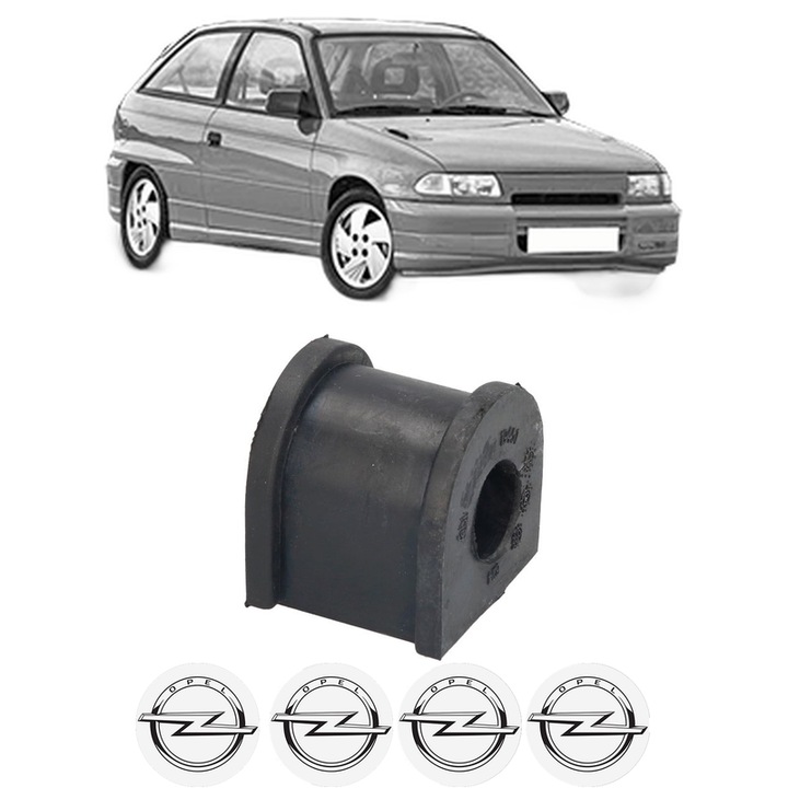 Bucsa bara stabilizatoare Fata Dreapta Stanga OPEL ASTRA F Hatchback (T92) din 1991-1998, Auto, Febi, 4x Stickere auto cu OPEL