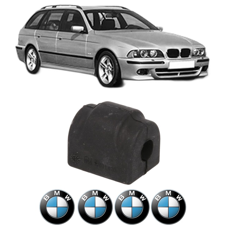 Bucsa bara stabilizatoare Spate Dreapta Stanga BMW Seria 5 Touring (E39) din 1996-2004, Auto, Febi, 4x Stickere auto cu BMW
