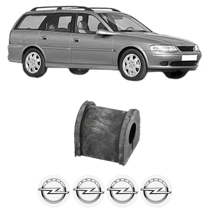 Bucsa bara stabilizatoare Spate Dreapta Stanga OPEL VECTRA B Estate (J96) din 1996-2003, Auto, Febi, 4x Stickere auto cu OPEL