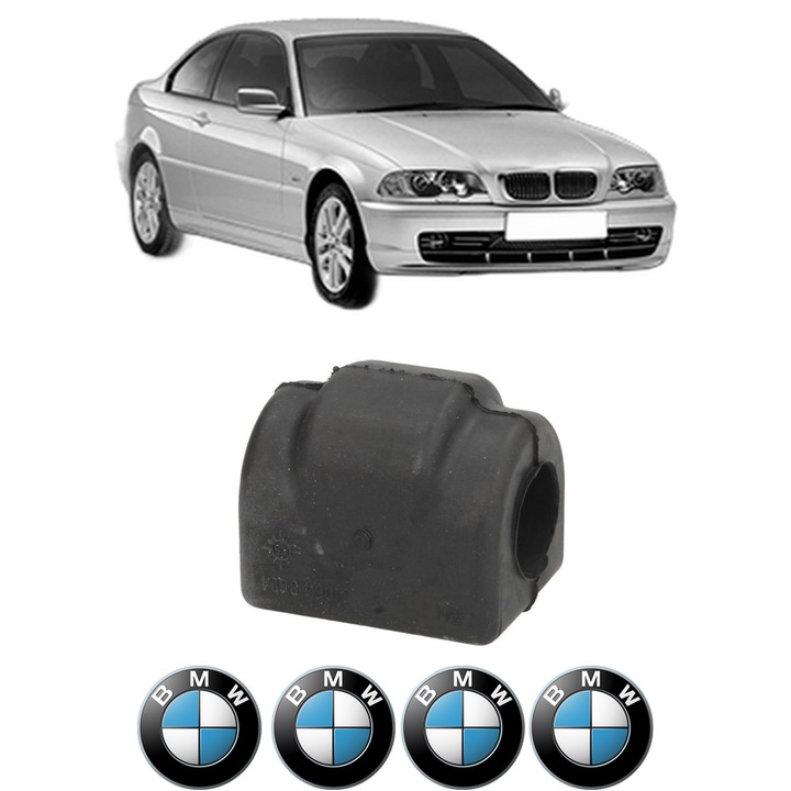 Bucsa bara stabilizatoare Spate Dreapta Stanga BMW Seria 3 (E46) din 1997-2005, Auto, Febi, 4x Stickere auto cu BMW
