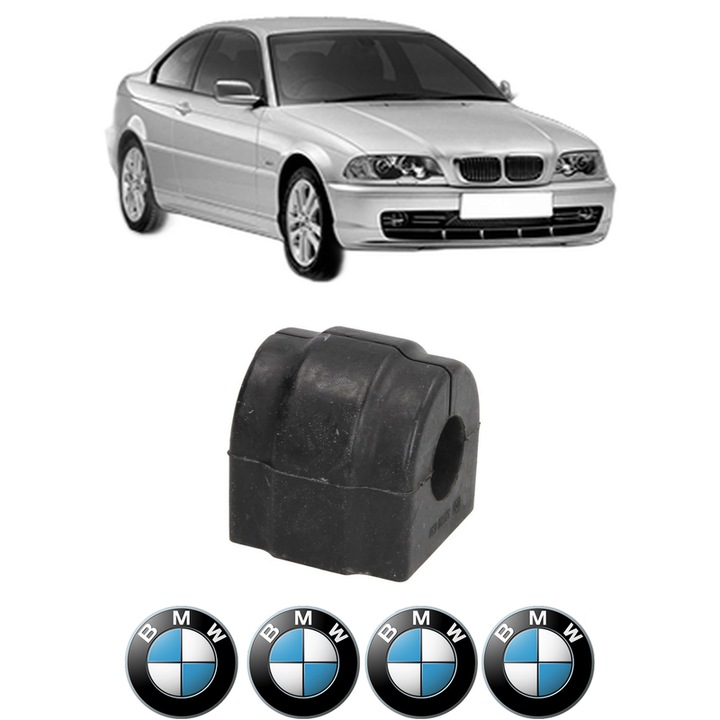 Bucsa bara stabilizatoare Fata Dreapta Stanga BMW Seria 3 (E46) din 1997-2005, Auto, Febi, 4x Stickere auto cu BMW