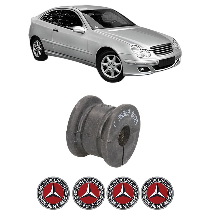 Bucsa bara stabilizatoare Spate Dreapta Stanga MERCEDES-BENZ C-CLASS Coupe (CL203) din 2001-2008, Auto, Febi, 4x Stickere auto cu MERCEDES-BENZ