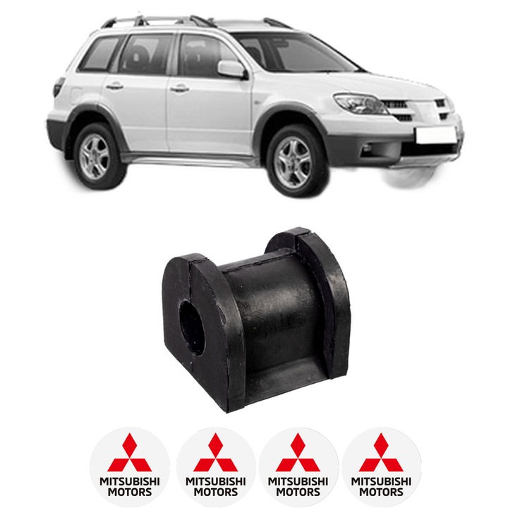 Bucsa bara stabilizatoare Spate Dreapta Stanga MITSUBISHI OUTLANDER I (CU_W) din 2001-2007, Auto, Febi, 4x Stickere auto cu MITSUBISHI
