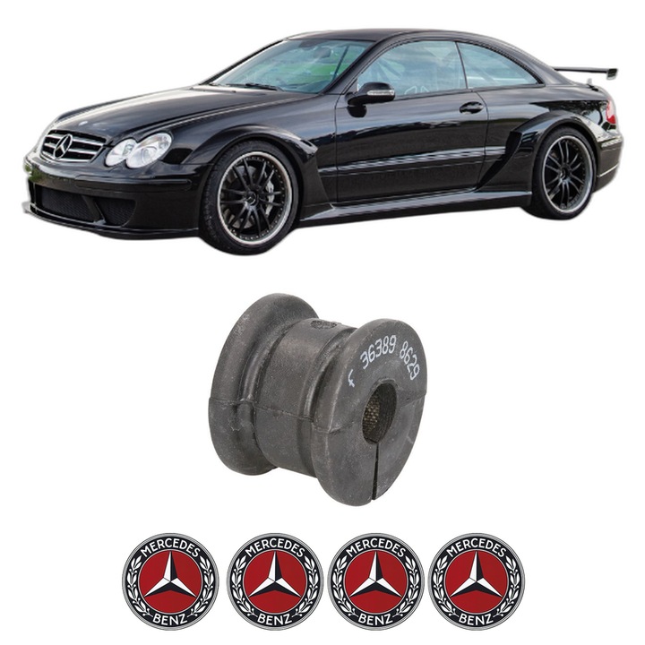 Bucsa bara stabilizatoare Spate Dreapta Stanga MERCEDES-BENZ CLK (C209) din 2002-2009, Auto, Febi, 4x Stickere auto cu MERCEDES-BENZ