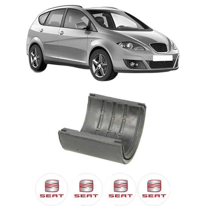 Bucsa bara stabilizatoare Spate Dreapta Stanga SEAT ALTEA XL (5P5, 5P8) din 2006-2015, Auto, Febi, 4x Stickere auto cu SEAT