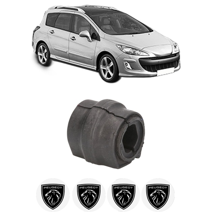 Bucsa bara stabilizatoare Fata Dreapta Stanga PEUGEOT 308 SW I (4E_, 4H_) din 2007-2014, Auto, Febi, 4x Stickere auto cu PEUGEOT