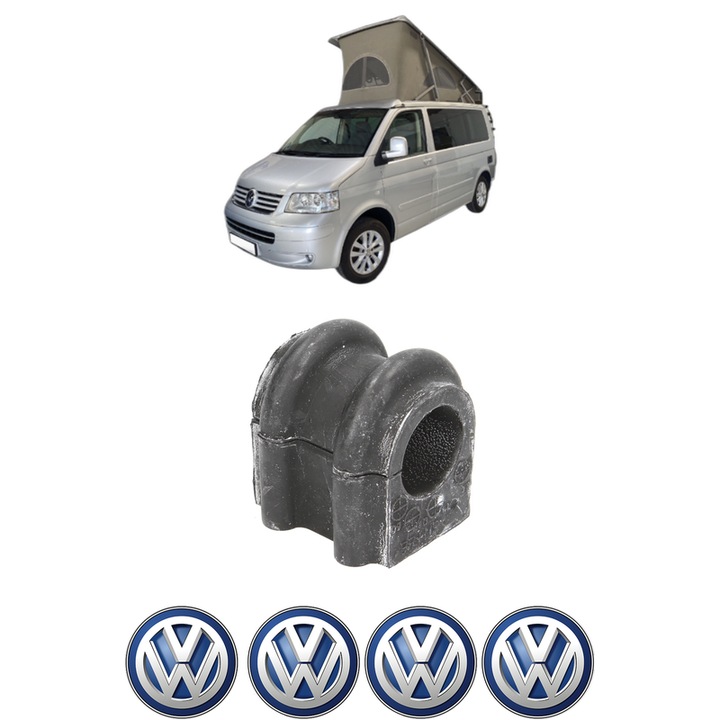 Bucsa bara stabilizatoare Fata Dreapta Stanga Volkswagen CALIFORNIA T5 Camper (7EC, 7EF, 7EG, 7HF, 7HC) din 2007-2015, Auto, Febi, 4x Stickere auto cu Volkswagen