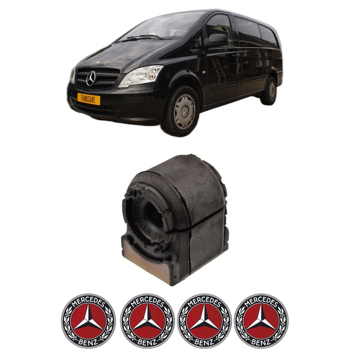 Bucsa bara stabilizatoare Spate Dreapta Stanga MERCEDES-BENZ VITO / MIXTO Van (W639) din 2003-2012, Auto, Febi, 4x Stickere auto cu MERCEDES-BENZ