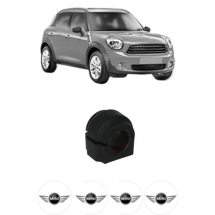 Bucsa bara stabilizatoare Spate Dreapta Stanga MINI MINI COUNTRYMAN (R60) din 2010-2016, Auto, Febi, 4x Stickere auto cu MINI