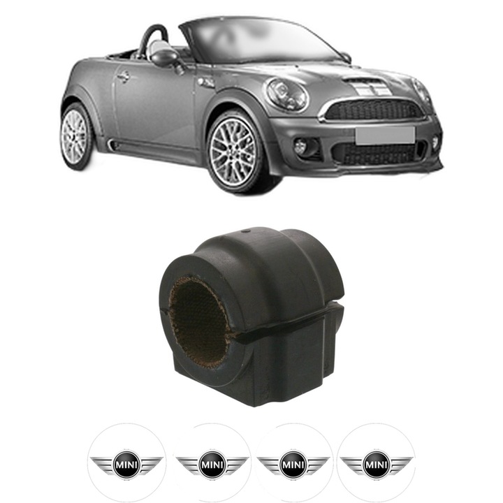 Bucsa bara stabilizatoare Fata Dreapta Stanga MINI MINI Roadster (R59) din 2011-2015, Auto, Febi, 4x Stickere auto cu MINI