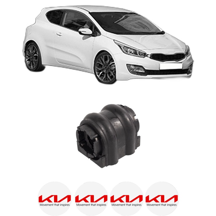 Bucsa bara stabilizatoare Spate Dreapta Stanga KIA PRO CEE'D (JD) din 2013-2018, Auto, Febi, 4x Stickere auto cu KIA