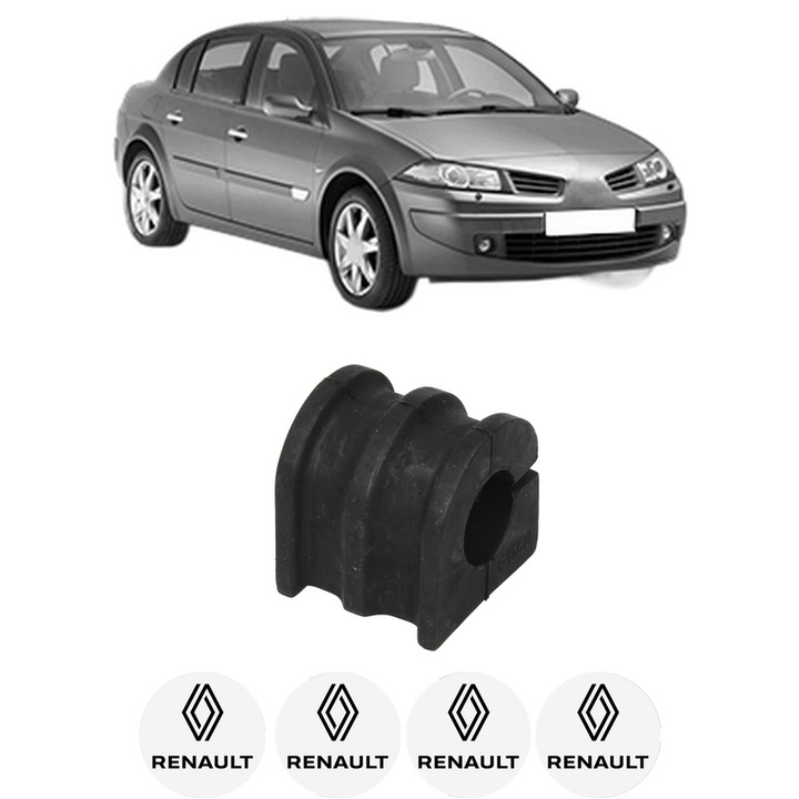 Bucsa bara stabilizatoare Fata Dreapta Stanga RENAULT MEGANE II Saloon (LM0/1_) din 2003-2010, Auto, Febi, 4x Stickere auto cu RENAULT