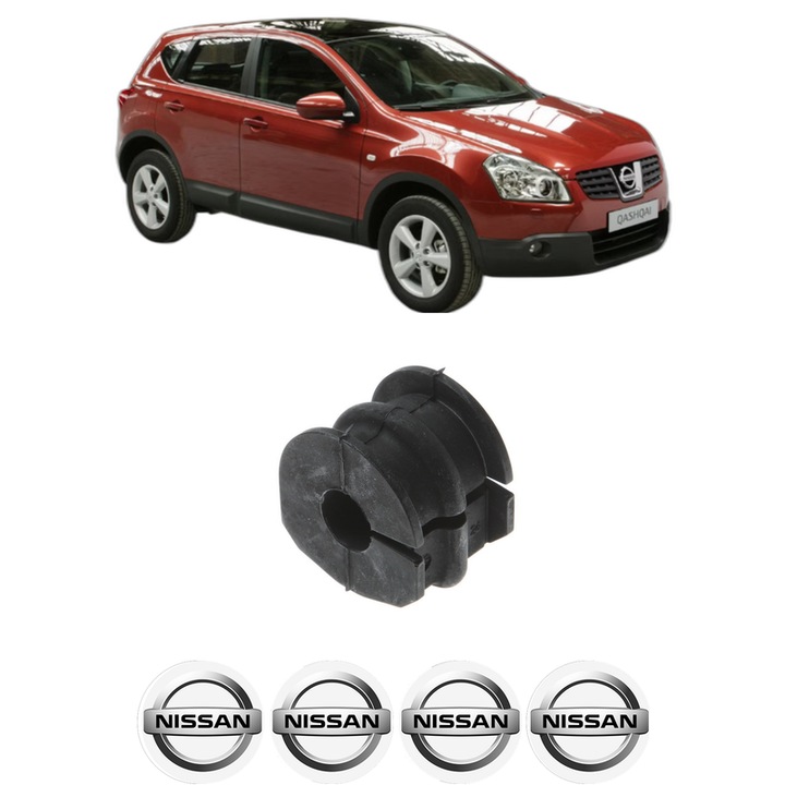 Bucsa bara stabilizatoare Spate Dreapta Stanga NISSAN QASHQAI +2 (JJ10E) din 2007-2014, Auto, Febi, 4x Stickere auto cu NISSAN