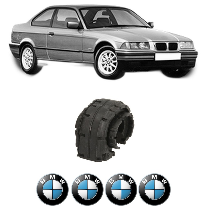 Bucsa bara stabilizatoare Spate Dreapta Stanga BMW Seria 3 (E36) din 1990-1998, Auto, Febi, 4x Stickere auto cu BMW