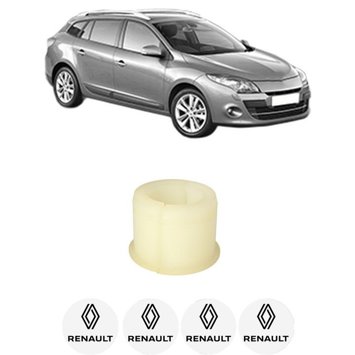 Bucsa bara stabilizatoare Spate Fata Dreapta Stanga RENAULT MEGANE III Grandtour (KZ0/1) din 2008-2016, Auto, Febi, 4x Stickere auto cu RENAULT