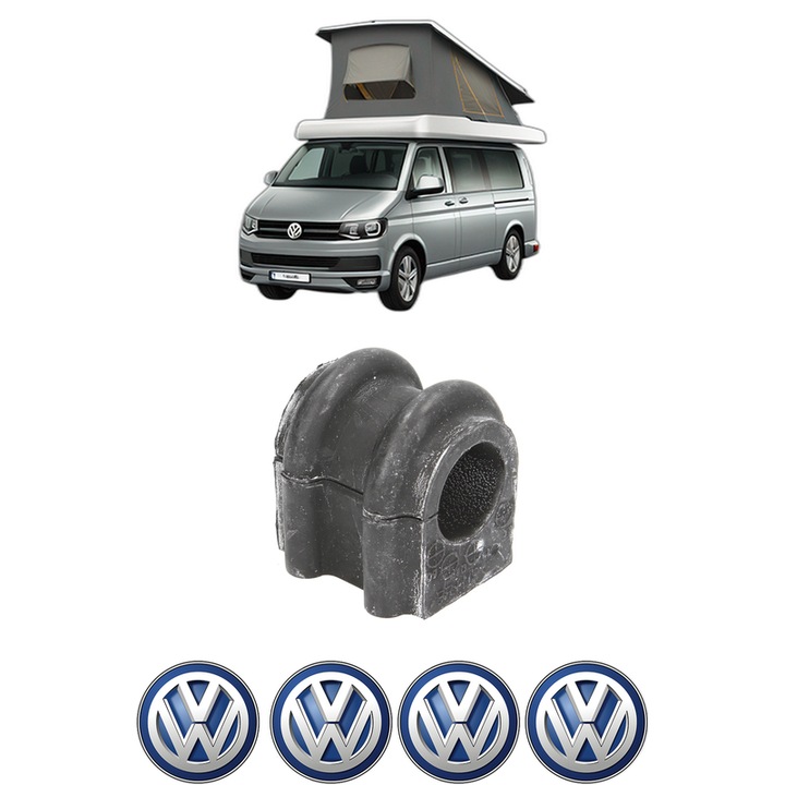 Bucsa bara stabilizatoare Fata Dreapta Stanga Volkswagen CALIFORNIA T6 Camper (SGC, SGG, SHC) din 2015-2024, Auto, Febi, 4x Stickere auto cu Volkswagen