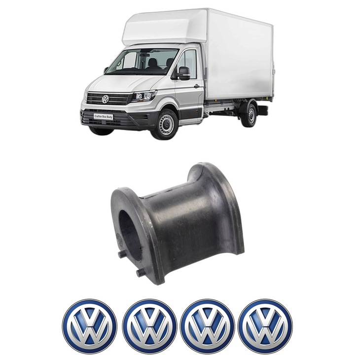 Bucsa bara stabilizatoare Spate Dreapta Stanga Volkswagen TRANSPORTER T6 Van (SGA, SGH, SHA, SHH) din 2015-2024, Auto, Febi, 4x Stickere auto cu Volkswagen
