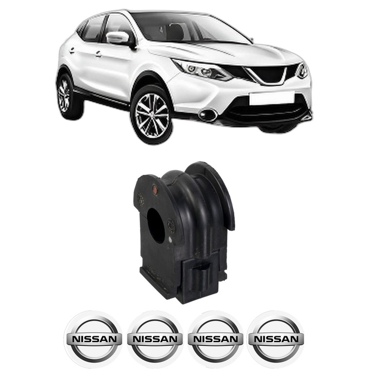 Bucsa bara stabilizatoare Fata Dreapta Stanga NISSAN QASHQAI II (J11, J11_) din 2013-2020, Auto, Febi, 4x Stickere auto cu NISSAN