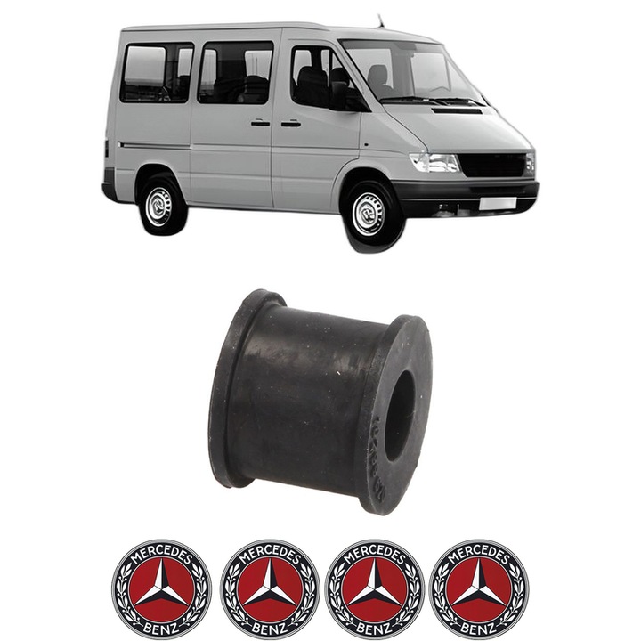 Bucsa bara stabilizatoare Fata Dreapta Stanga MERCEDES-BENZ SPRINTER 2-t Bus (B901, B902) din 1995-2006, Auto, Febi, 4x Stickere auto cu MERCEDES-BENZ