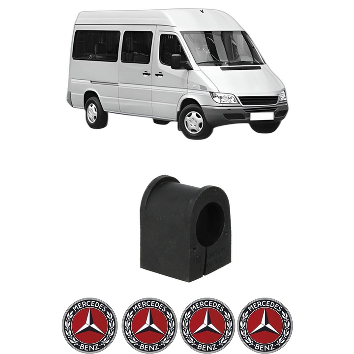Bucsa bara stabilizatoare Fata Dreapta Stanga MERCEDES-BENZ SPRINTER 3-t Bus (B903) din 1995-2006, Auto, Febi, 4x Stickere auto cu MERCEDES-BENZ