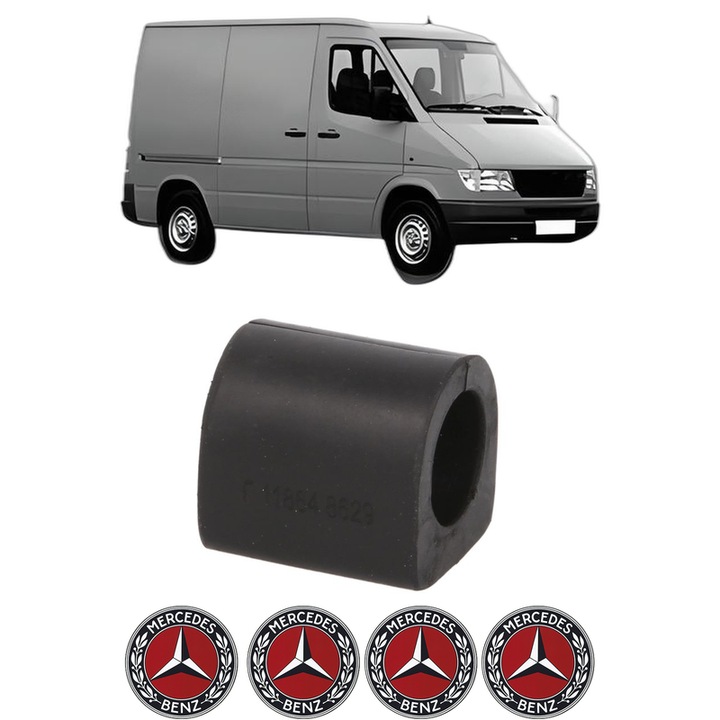 Bucsa bara stabilizatoare Spate Dreapta Stanga MERCEDES-BENZ SPRINTER 2-t Van (B901, B902) din 1995-2006, Auto, Febi, 4x Stickere auto cu MERCEDES-BENZ