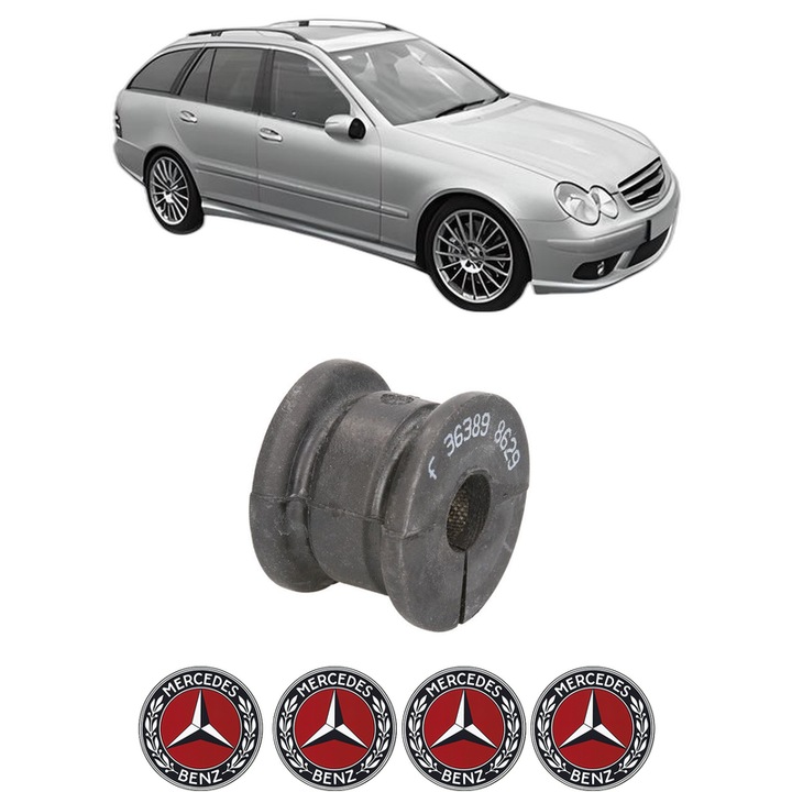 Bucsa bara stabilizatoare Spate Dreapta Stanga MERCEDES-BENZ C-CLASS T-Model (S203) din 2001-2007, Auto, Febi, 4x Stickere auto cu MERCEDES-BENZ